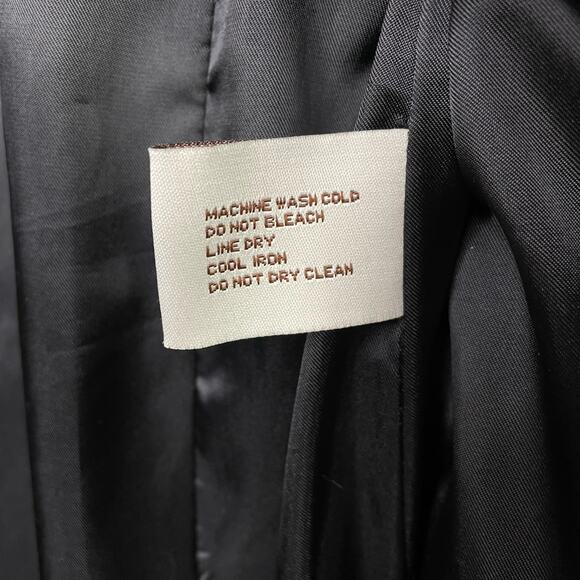 Vintage 2000s Y2K Michael Kors Black Classic Belted Trench Coat Jacket Womens L - Picture 13 of 13